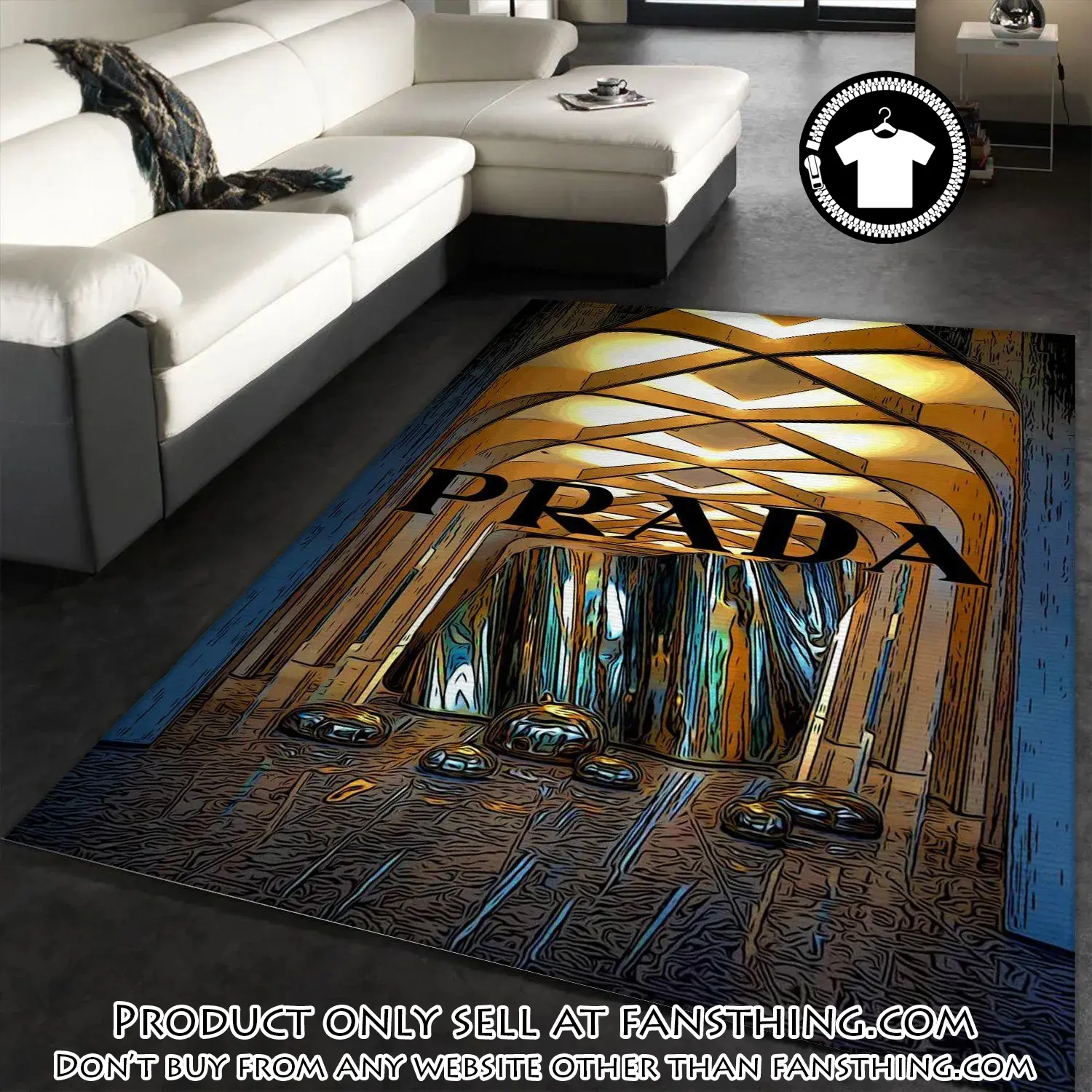 Prada fashion area rug fashion brand rug christmas gift us decor fst5646024